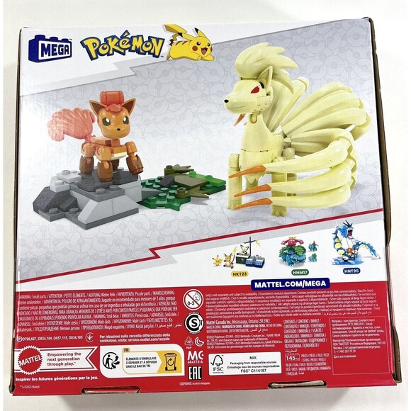 Mega Construx Pokemon Vulpix Ninetales Evolution Set - New Sealed - Picture 2 of 7